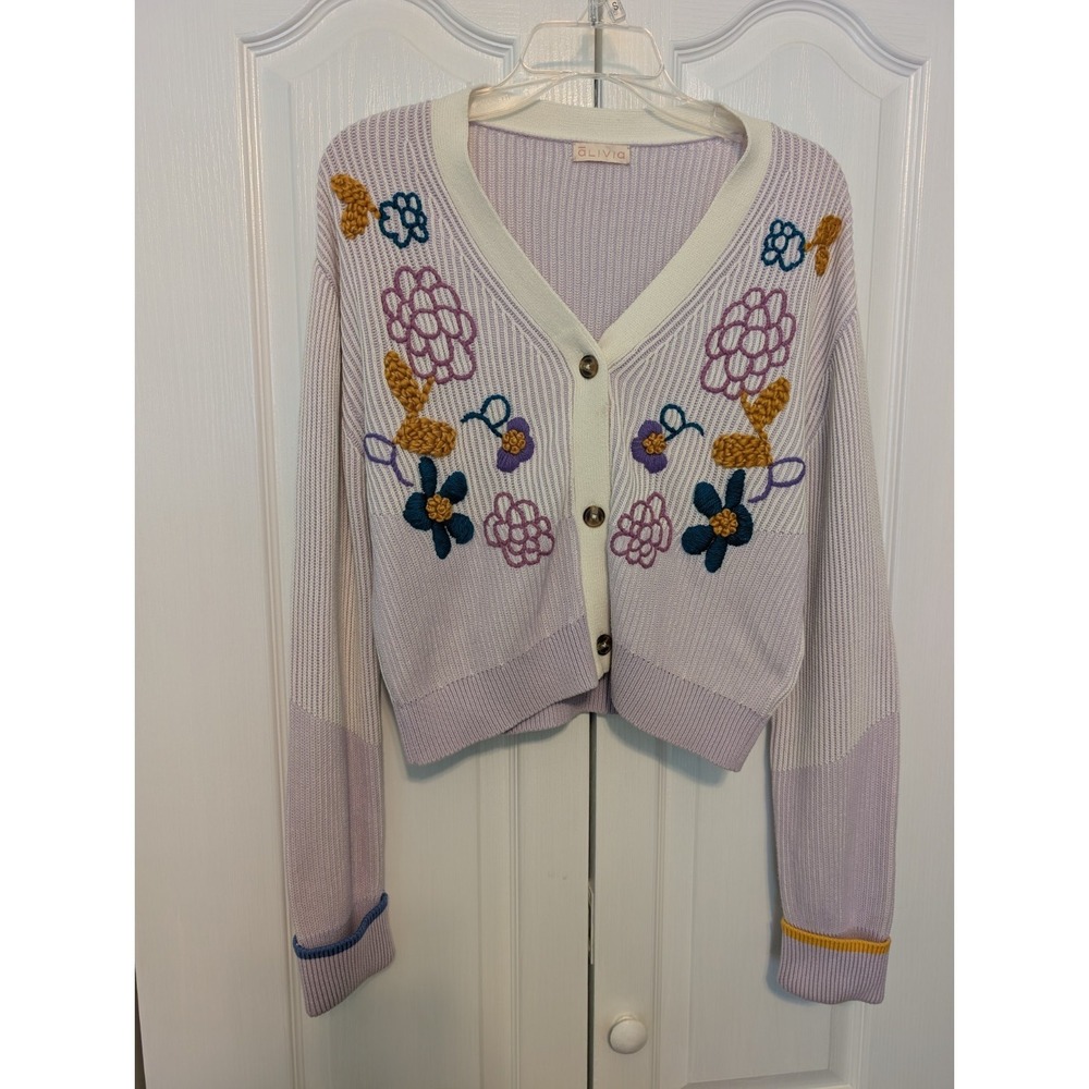 Alivia Cardigan Sweater Size Medium Organic Cotton Made With Love